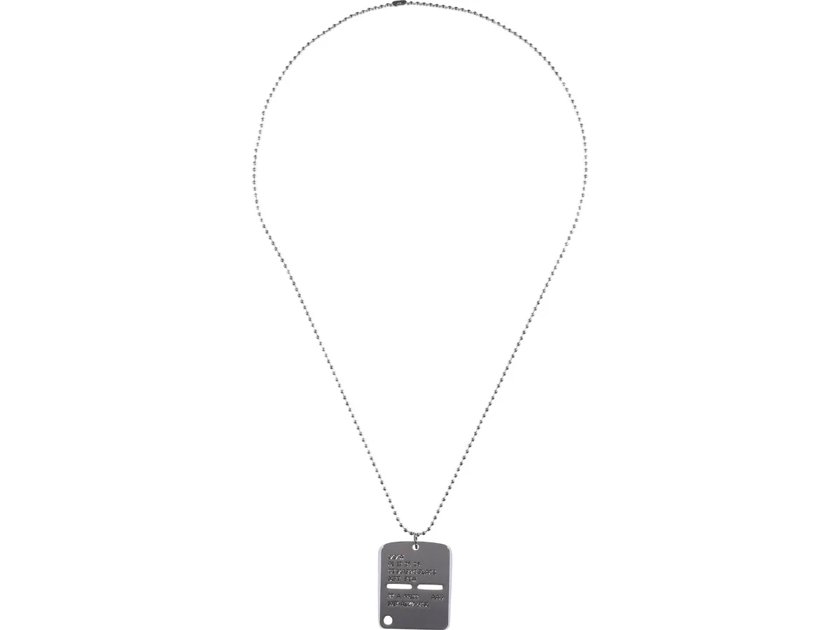 1017 ALYX 9SM Logo Plaque Necklace