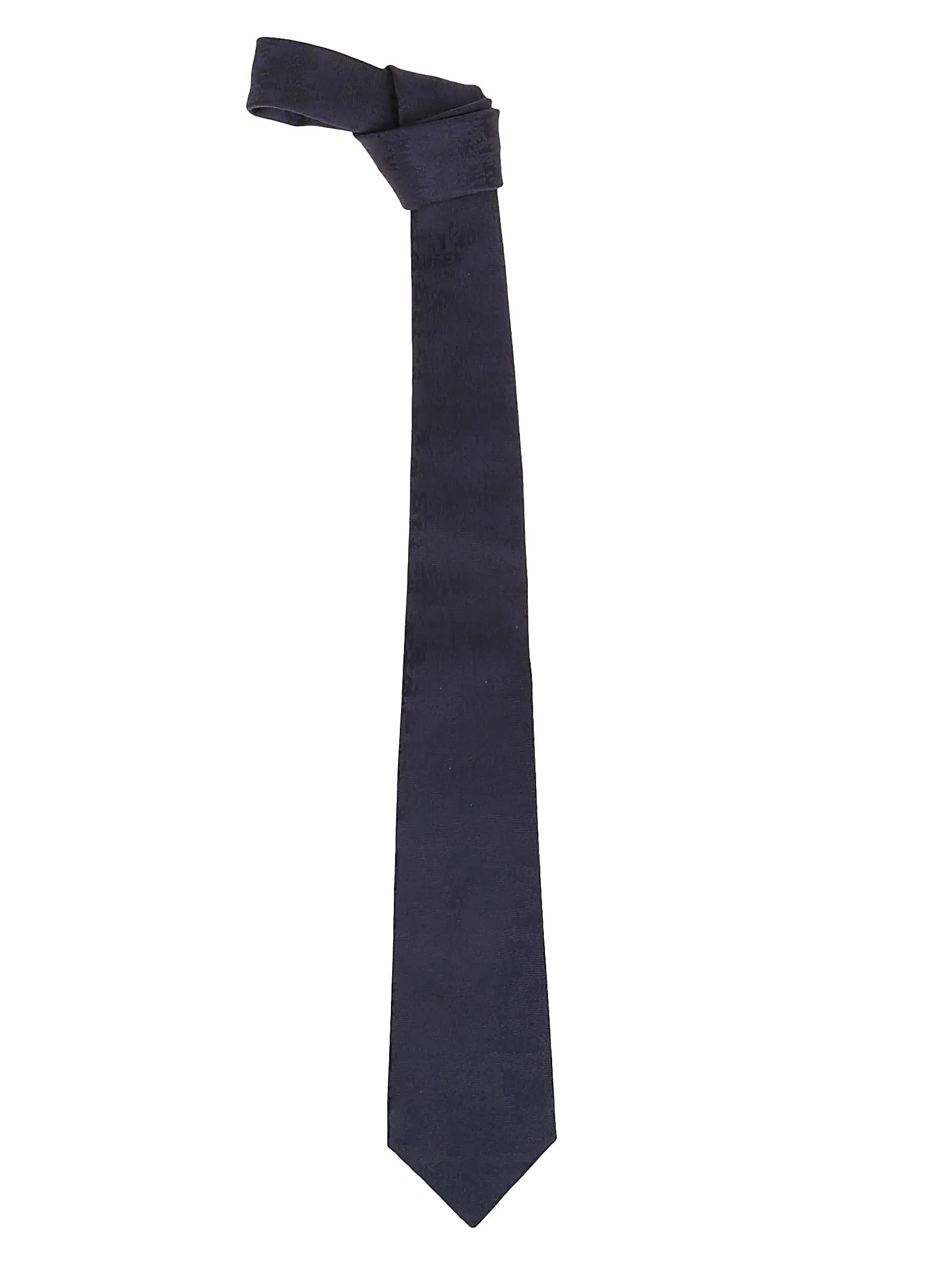 Alexander McQueen Allover Graffiti Detailed Tie