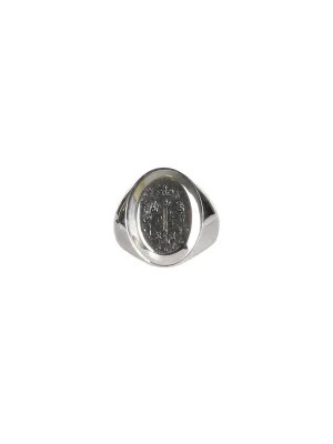 Alexander McQueen Engraved Ring