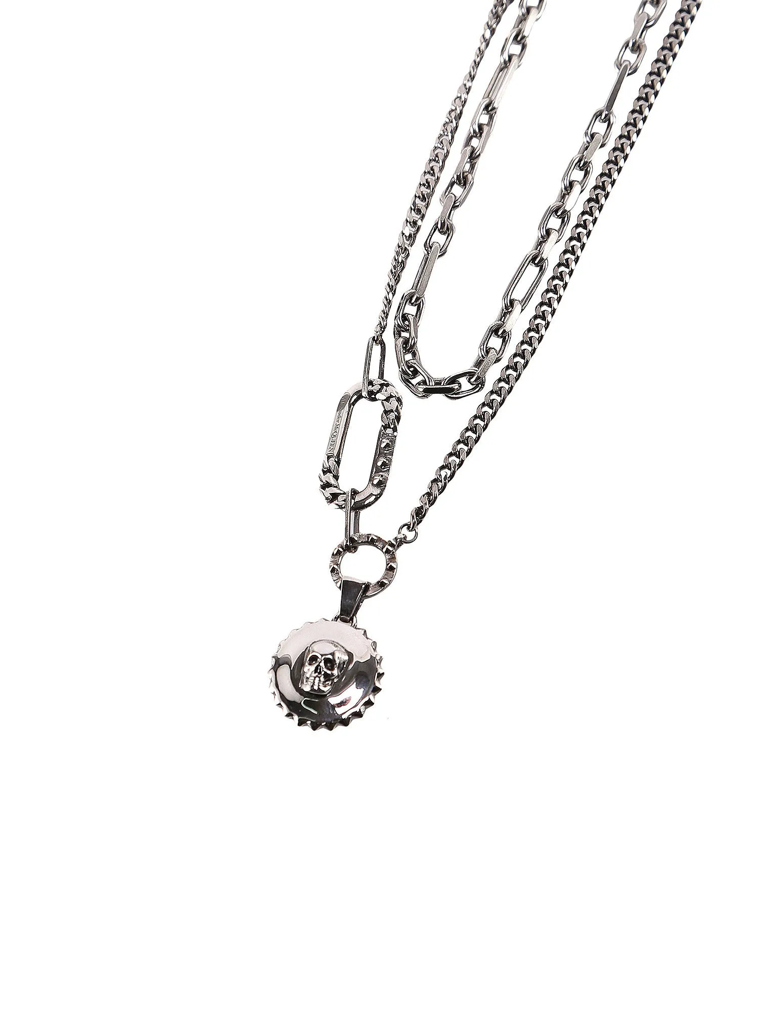 Alexander McQueen Layered Chain Link Necklace