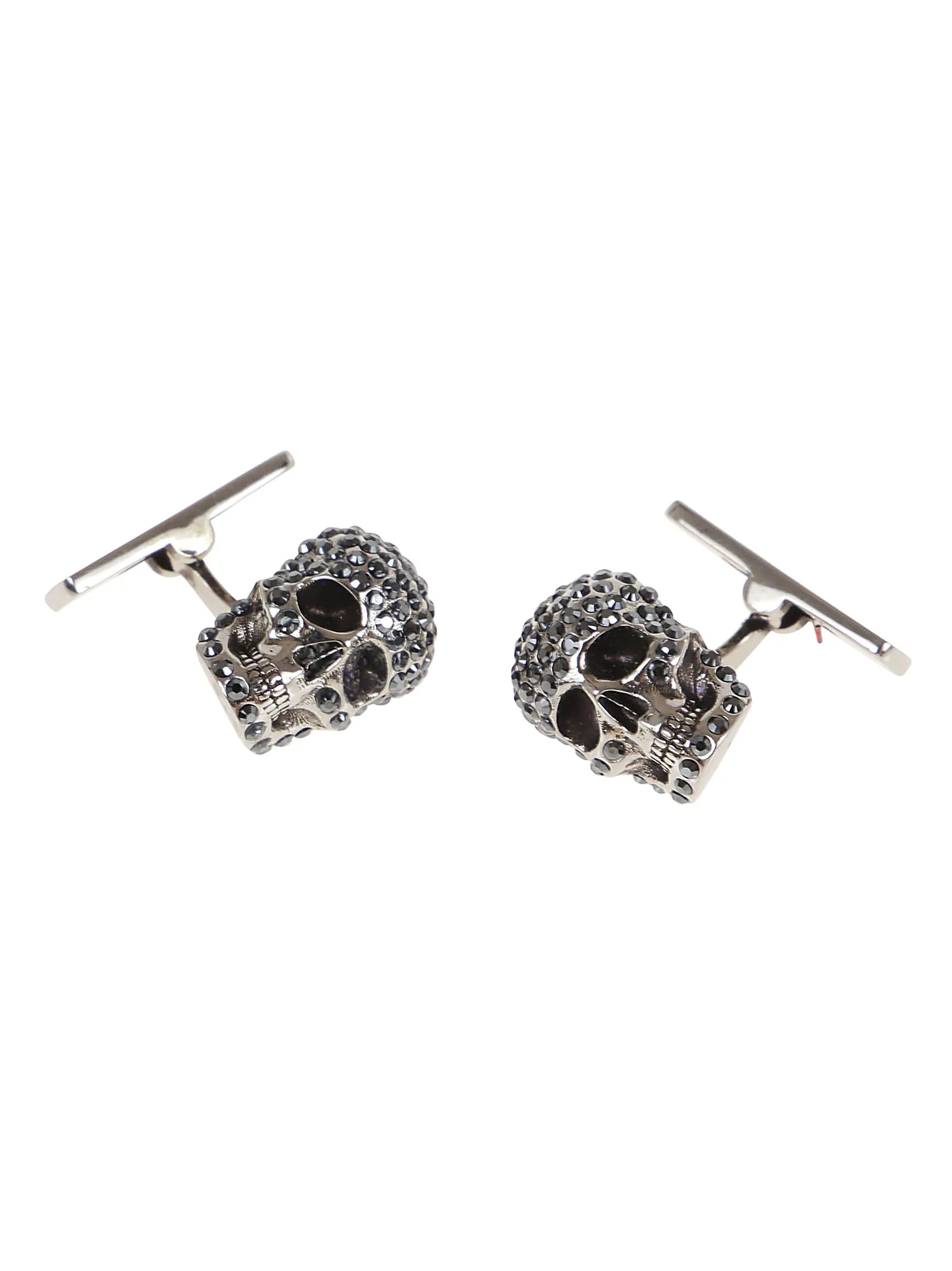 Alexander McQueen Logo Engraved Embellished Cufflinks