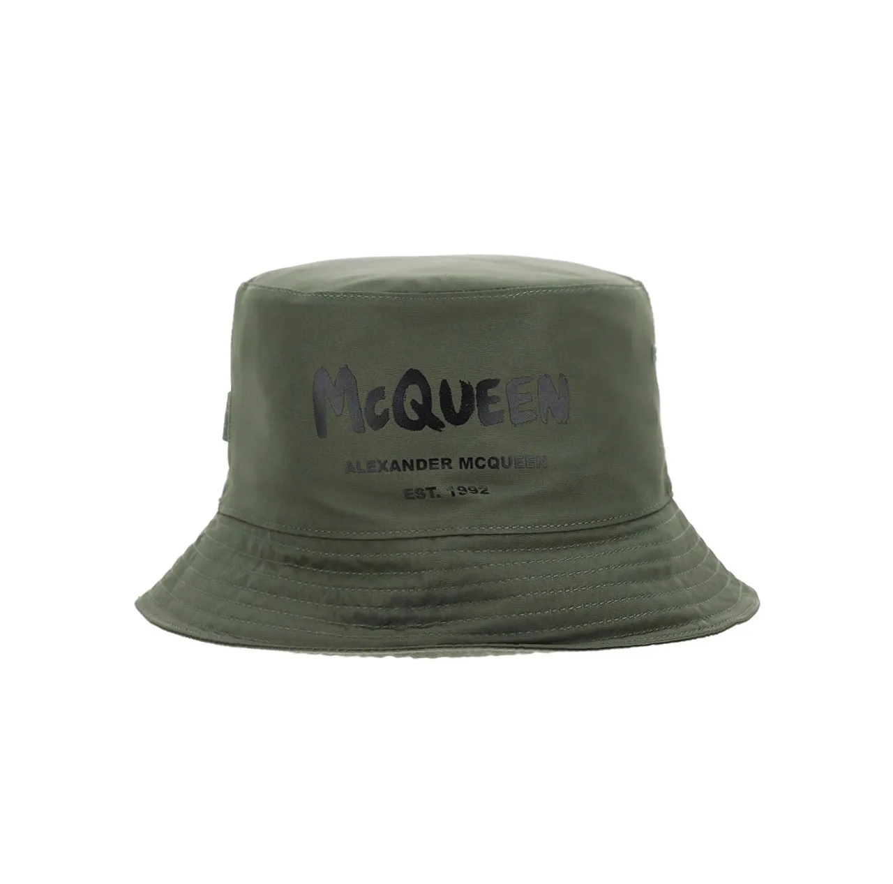 Alexander McQueen Logo Printed Bucket Hat