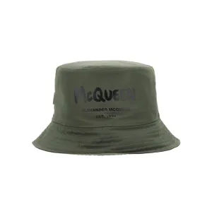 Alexander McQueen Logo Printed Bucket Hat