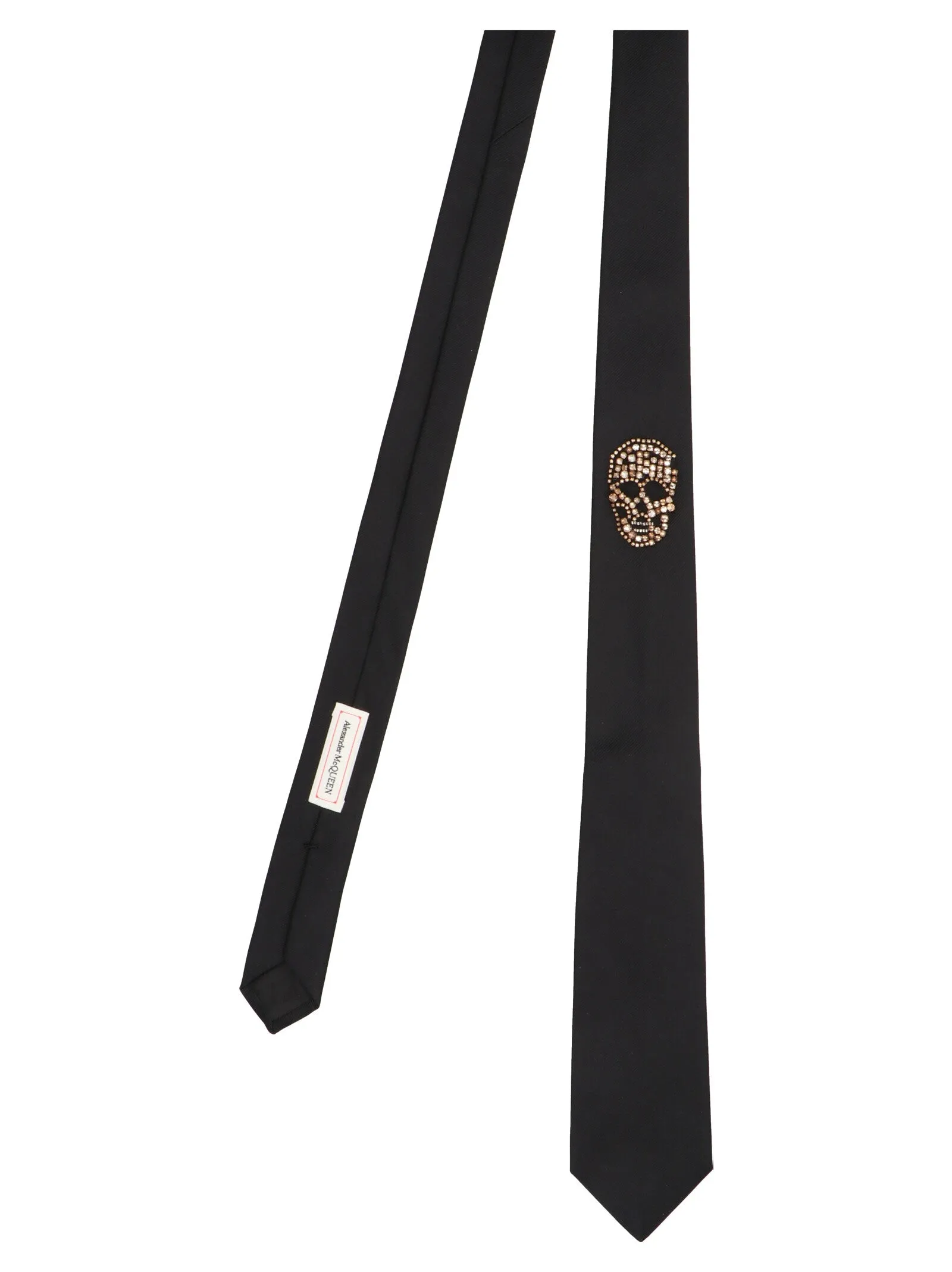 Alexander McQueen Skull Embellished Tie