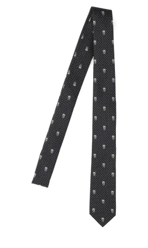 Alexander McQueen Skull Print Tie