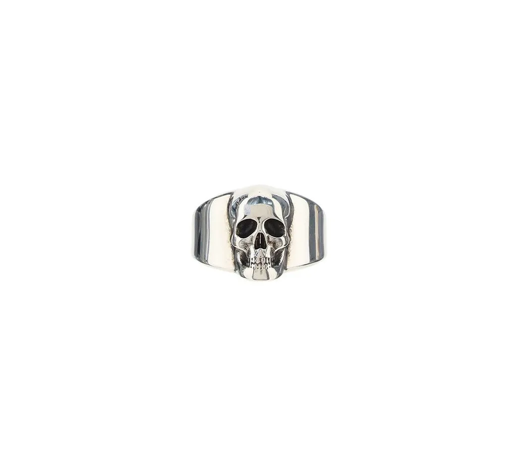 Alexander McQueen Skull Signet Logo Detailed Ring