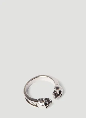 Alexander McQueen Twill Skull Ring
