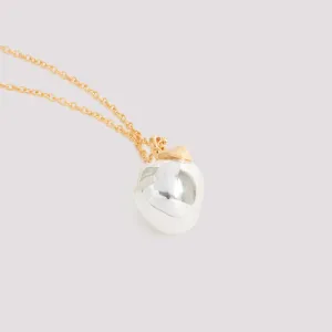 Ambush Logo Engraved Apple Charm Necklace