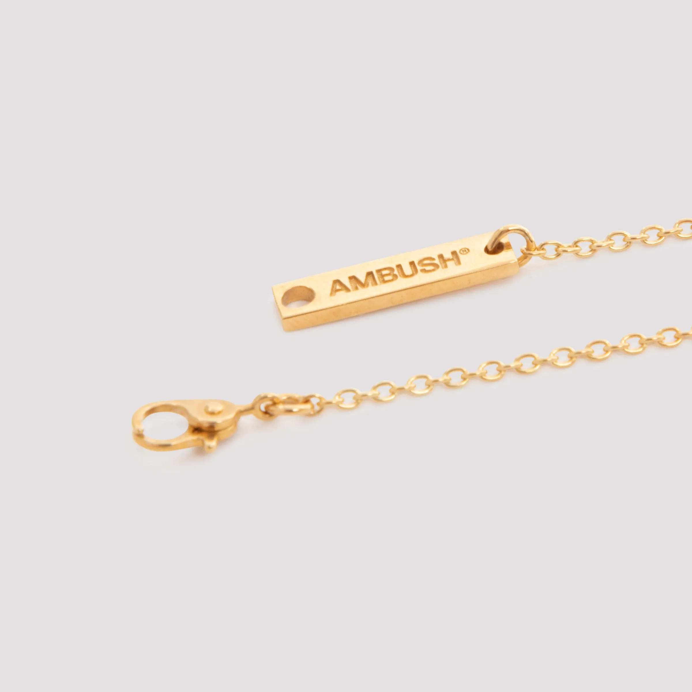 Ambush Logo Engraved Apple Charm Necklace