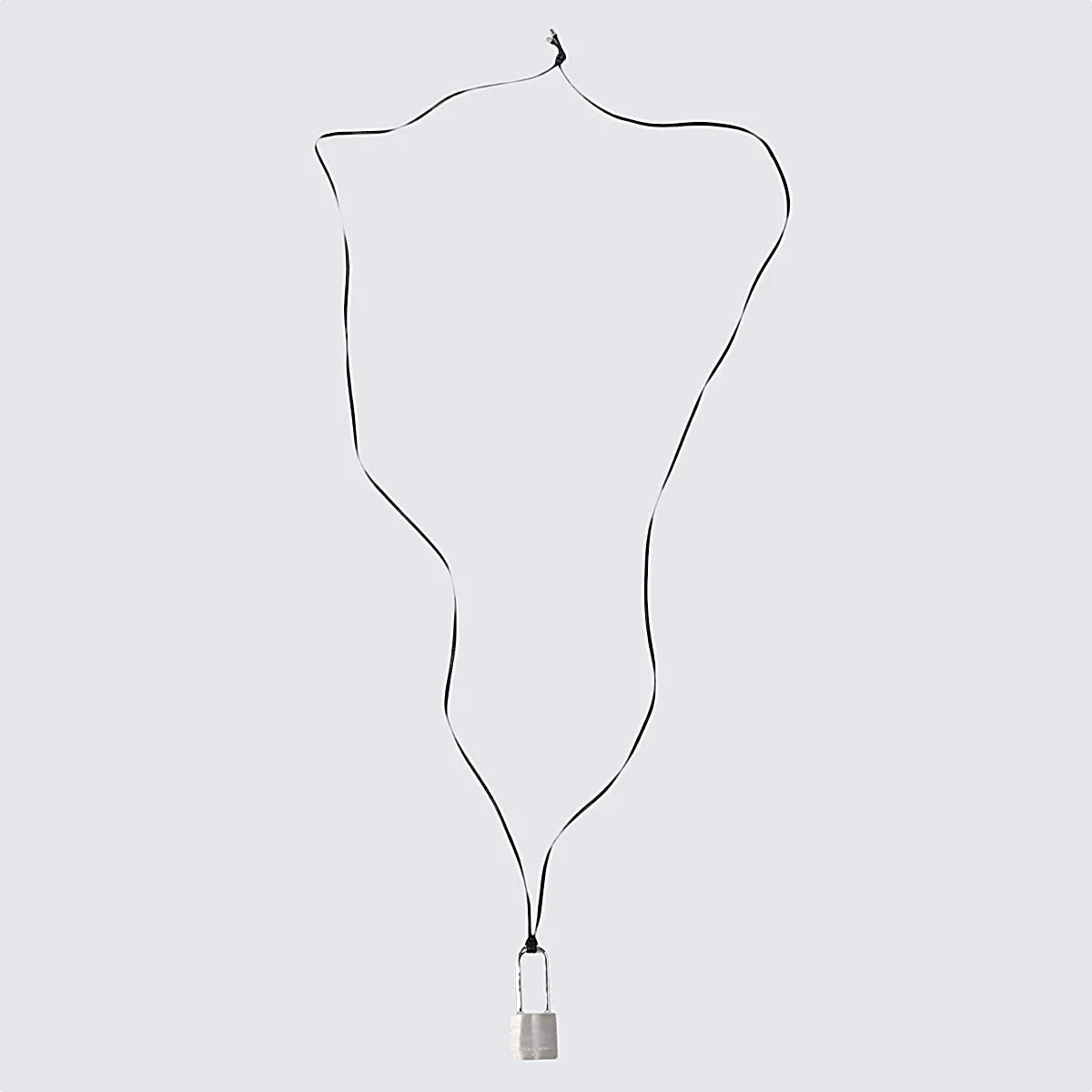 Ambush Logo Engraved Padlock Necklace