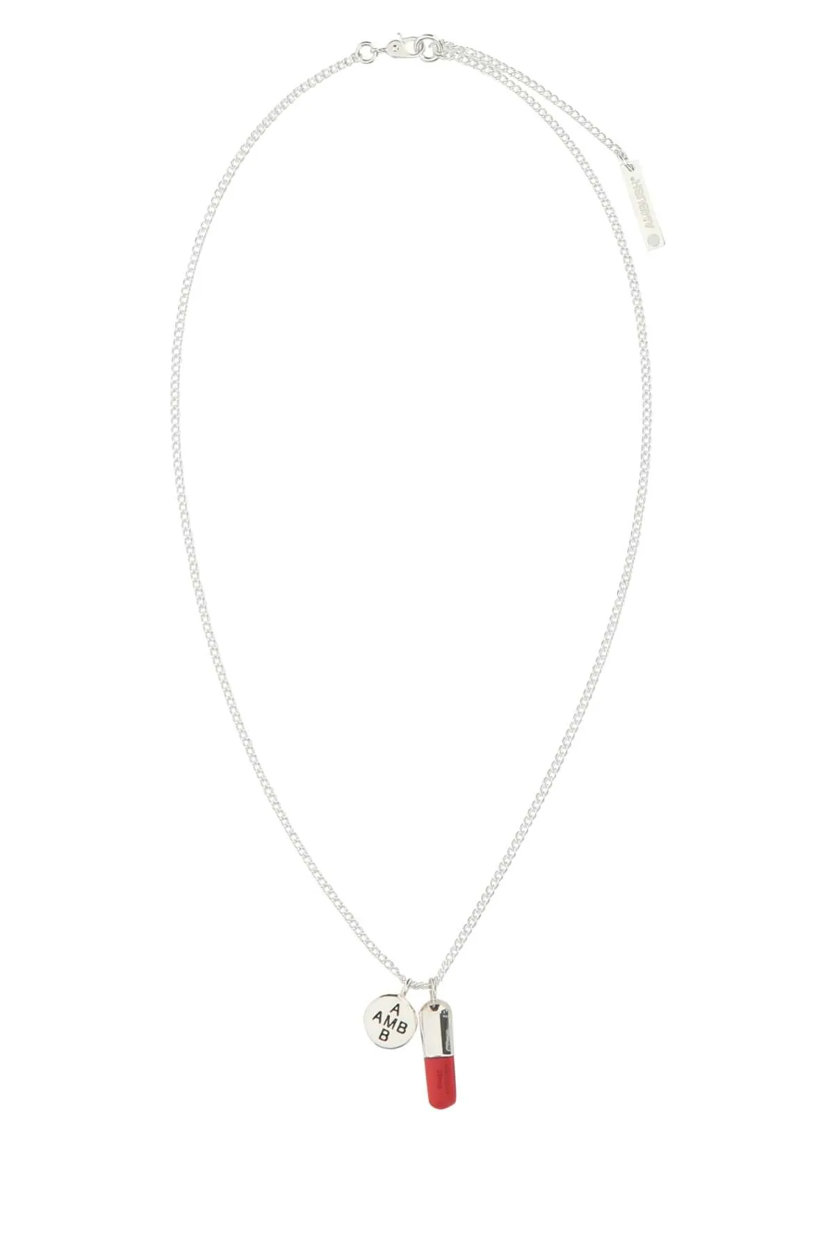 Ambush Pill Charm 2 Logo Detailed Necklace