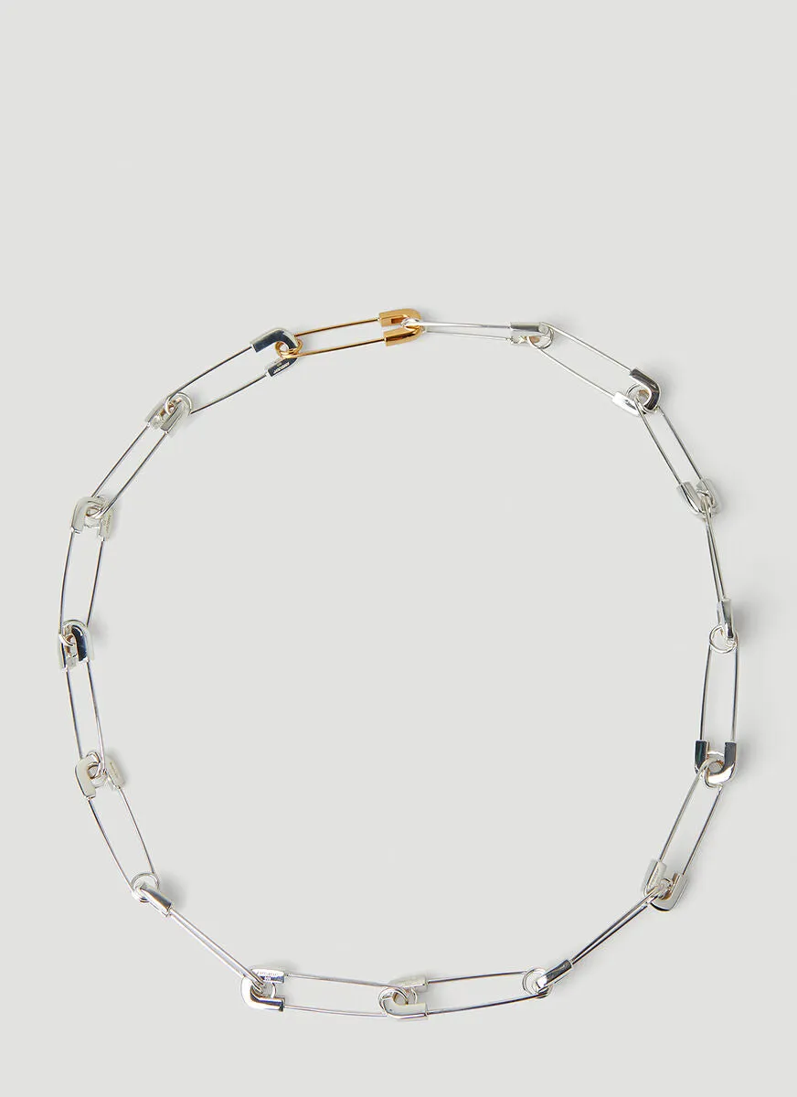 Ambush Safety Pin Link Necklace