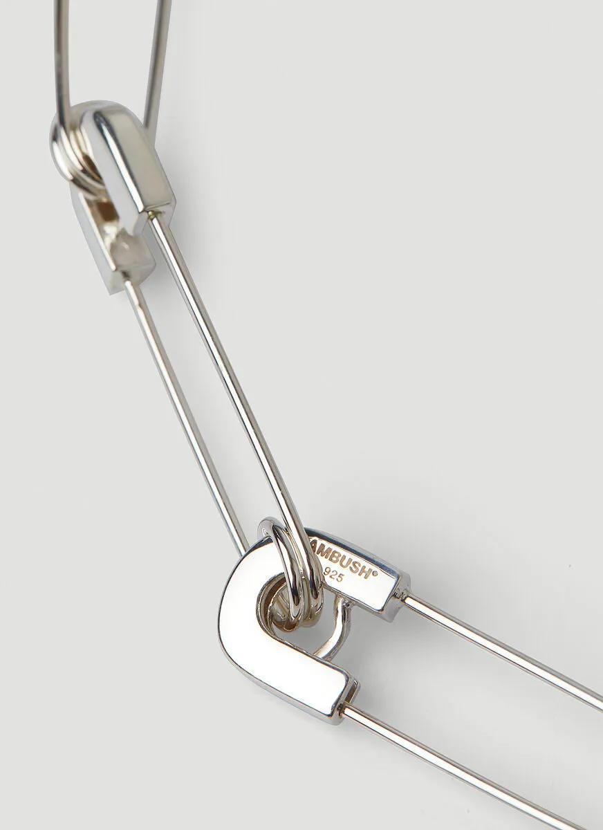 Ambush Safety Pin Link Necklace