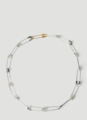Ambush Safety Pin Link Necklace