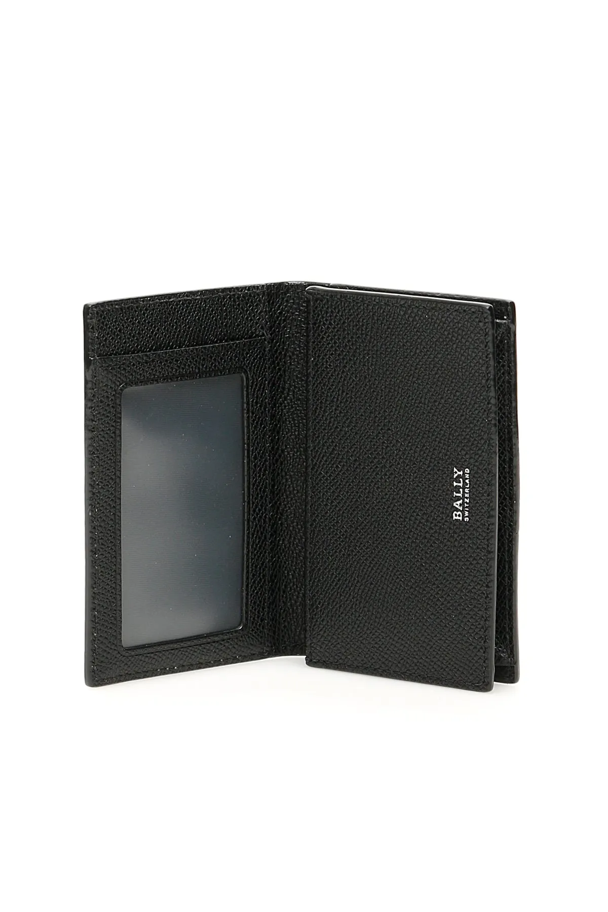 Bally Logo Embossed Striped Wallet