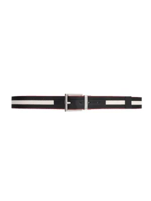 Bally Taylan Striped Buckle Belt
