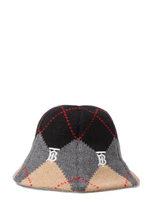 Burberry Argyle Intarsia Bucket Hat