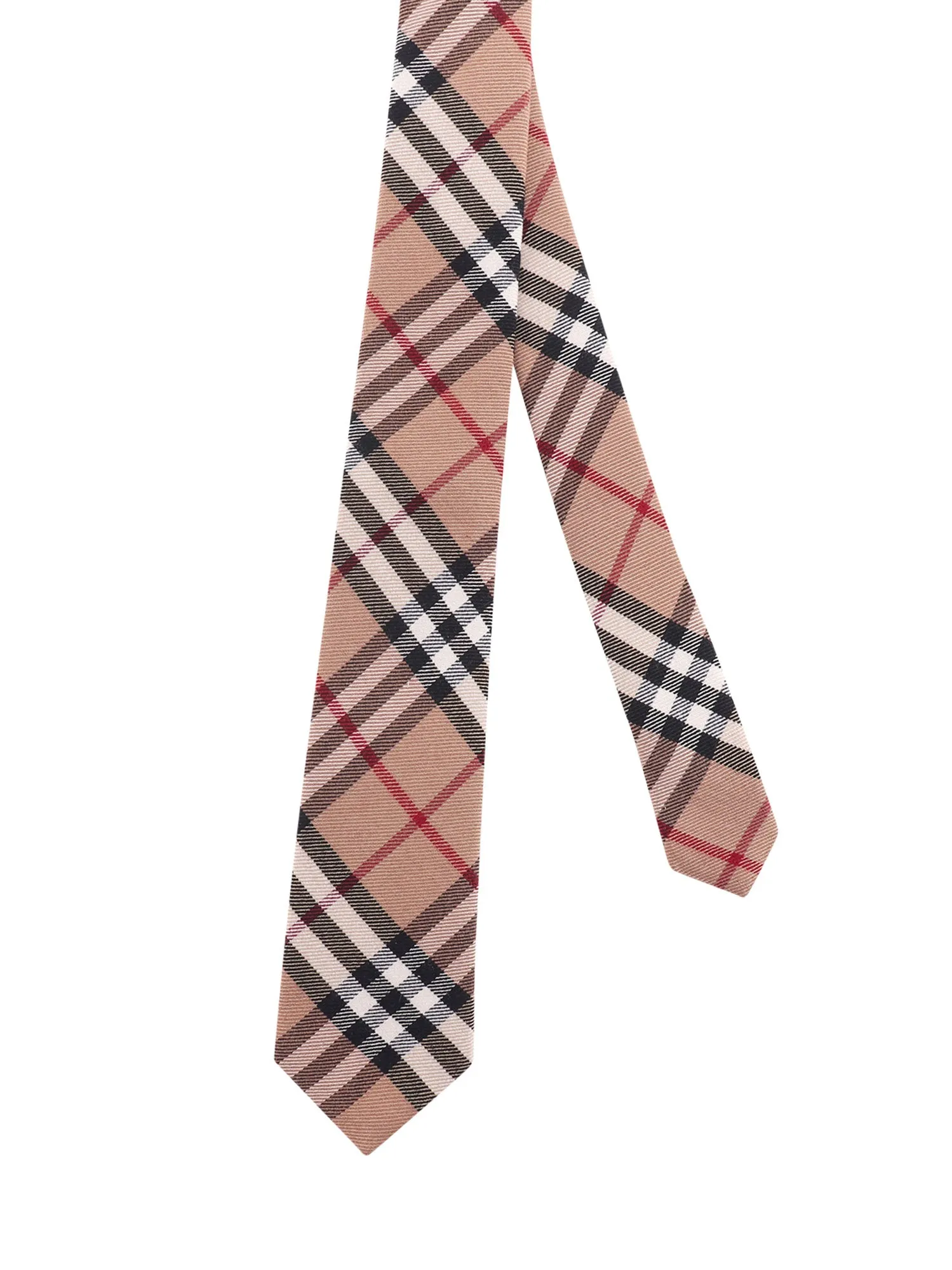 Burberry Check Patterned Pointed Tip Tie