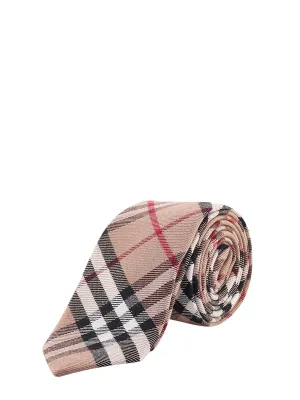 Burberry Check Patterned Pointed Tip Tie