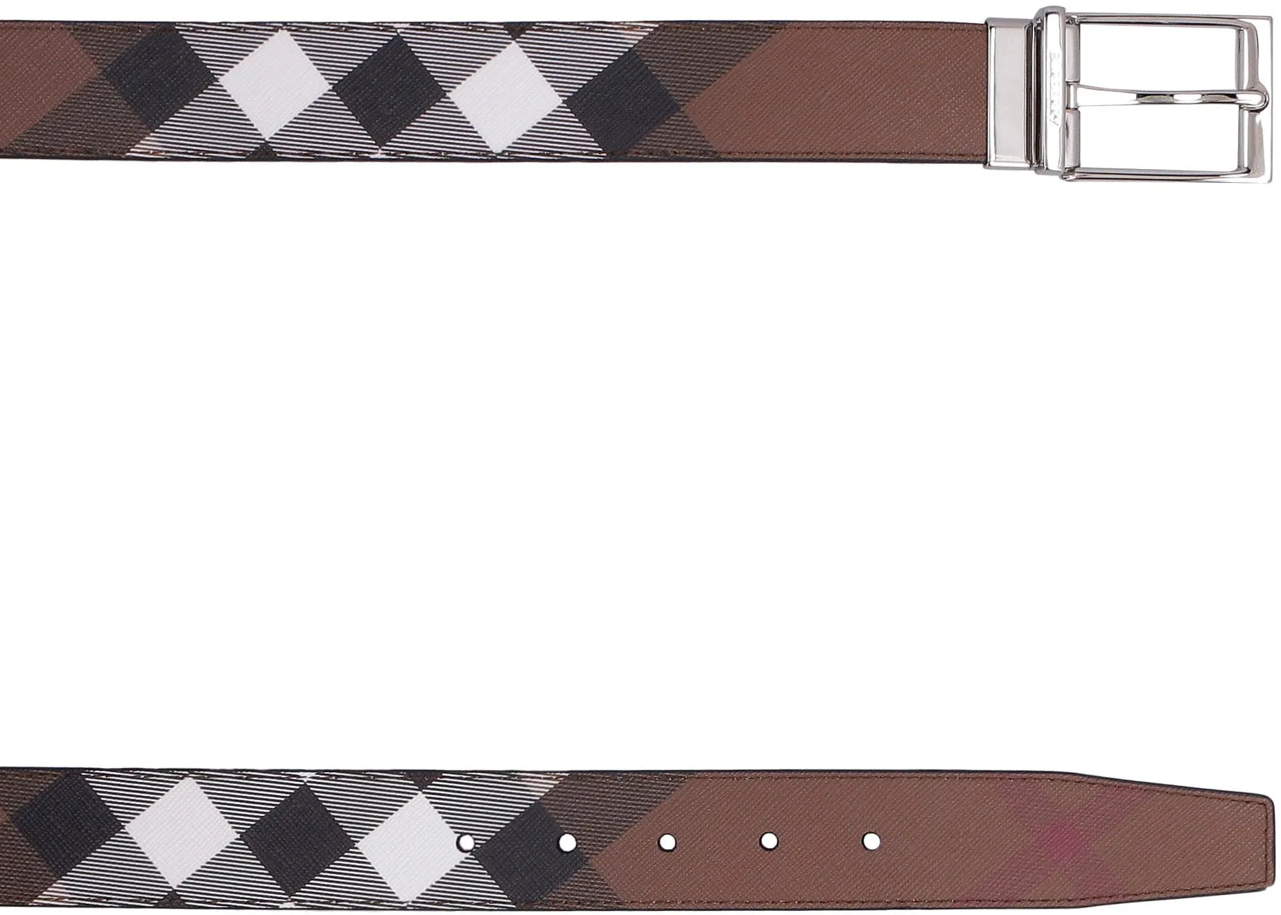 Burberry Reversible Check Belt