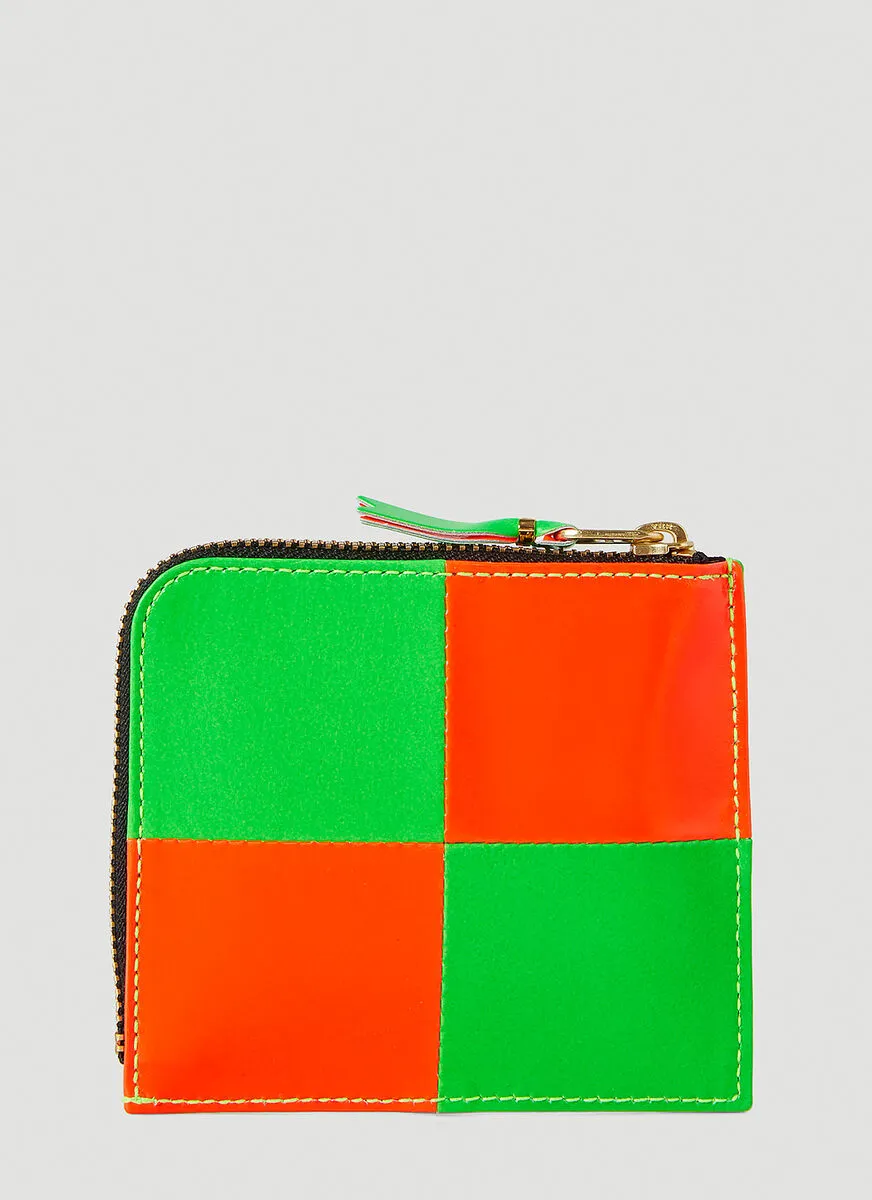 Comme des Garons Wallet Fluo Squares Wallet
