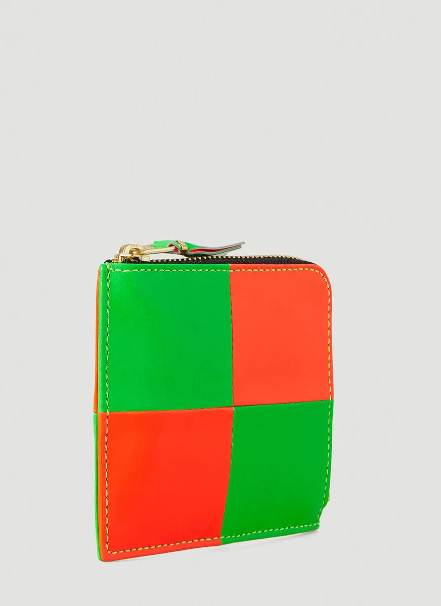 Comme des Garons Wallet Fluo Squares Wallet