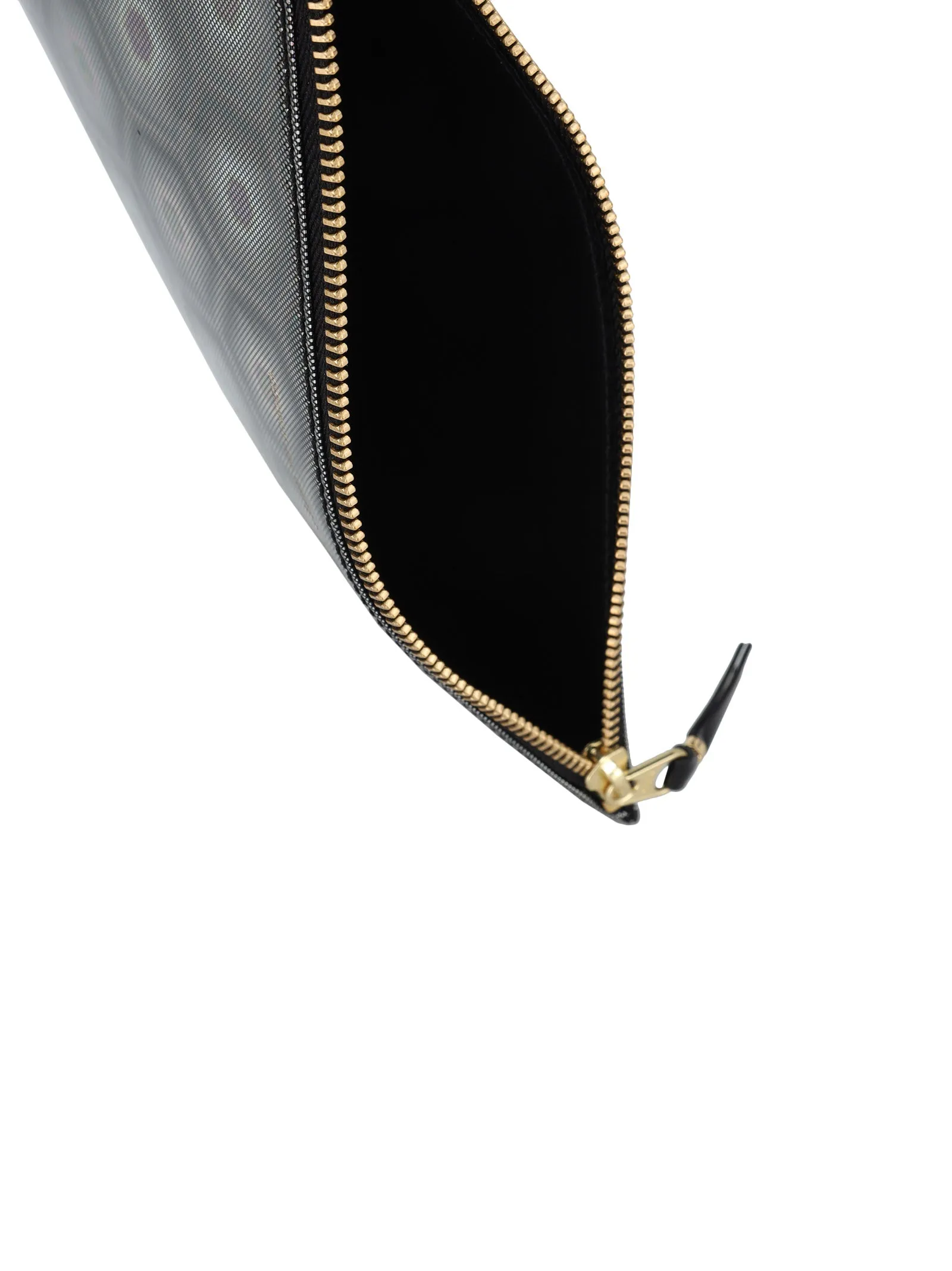 Comme des Garons Wallet Holographic Motif Zipped Wallet
