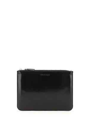 Comme des Garons Wallet Logo Embossed Zipped Pouch
