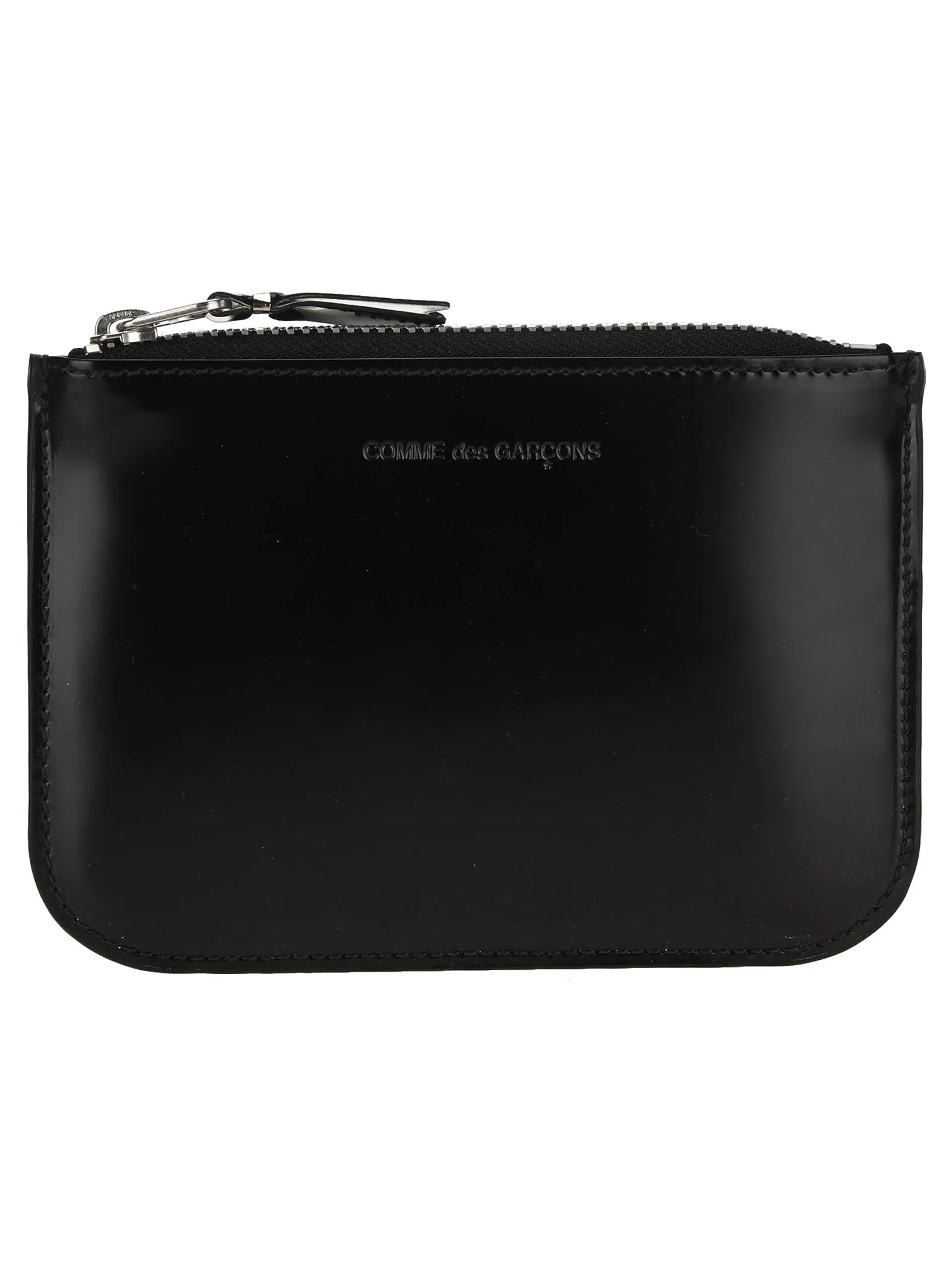 Comme des Garons Wallet Logo Embossed Zipped Wallet