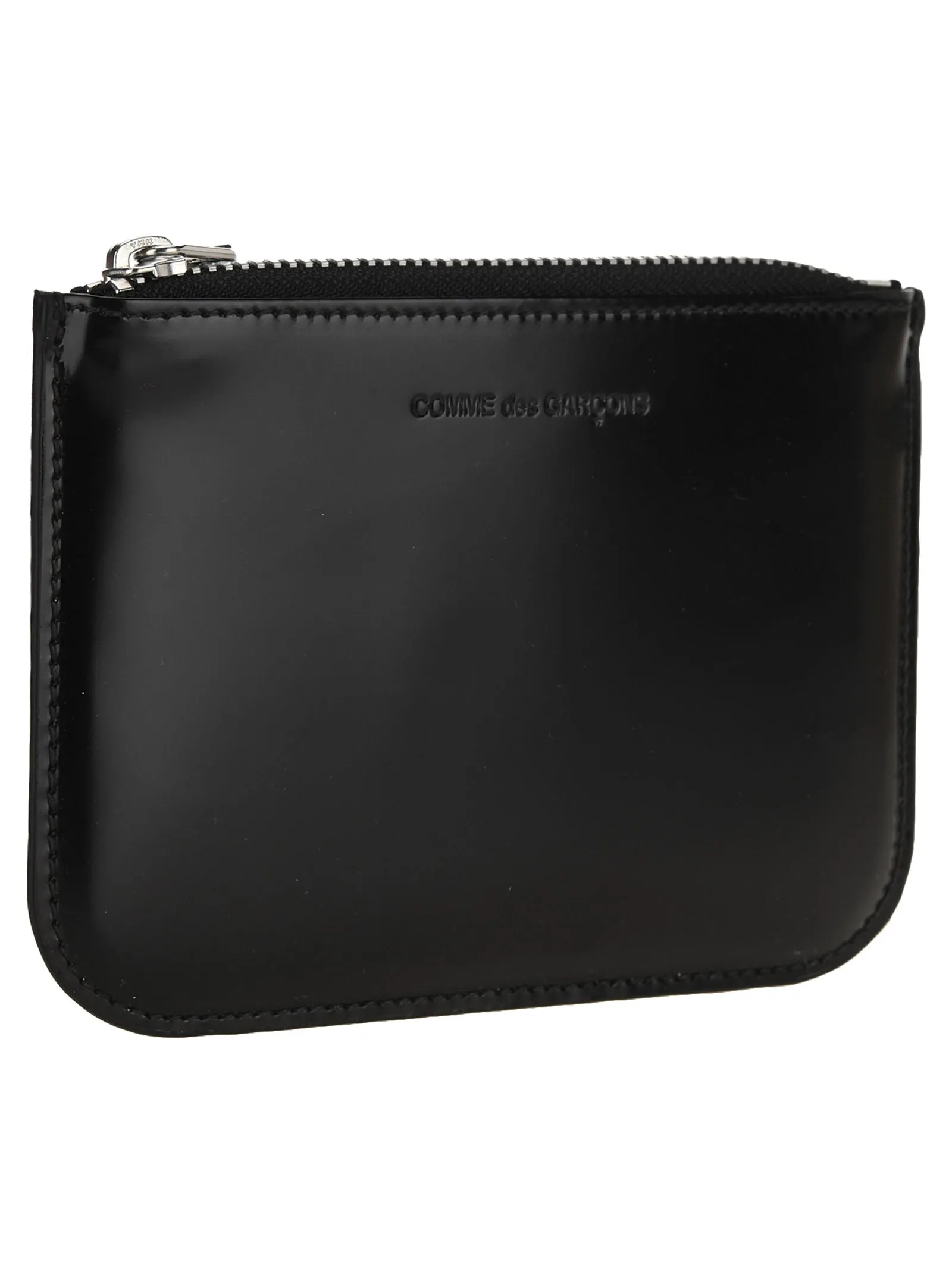 Comme des Garons Wallet Logo Embossed Zipped Wallet
