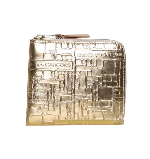 Comme des Garons Wallet Logo Embossed Zipped Wallet