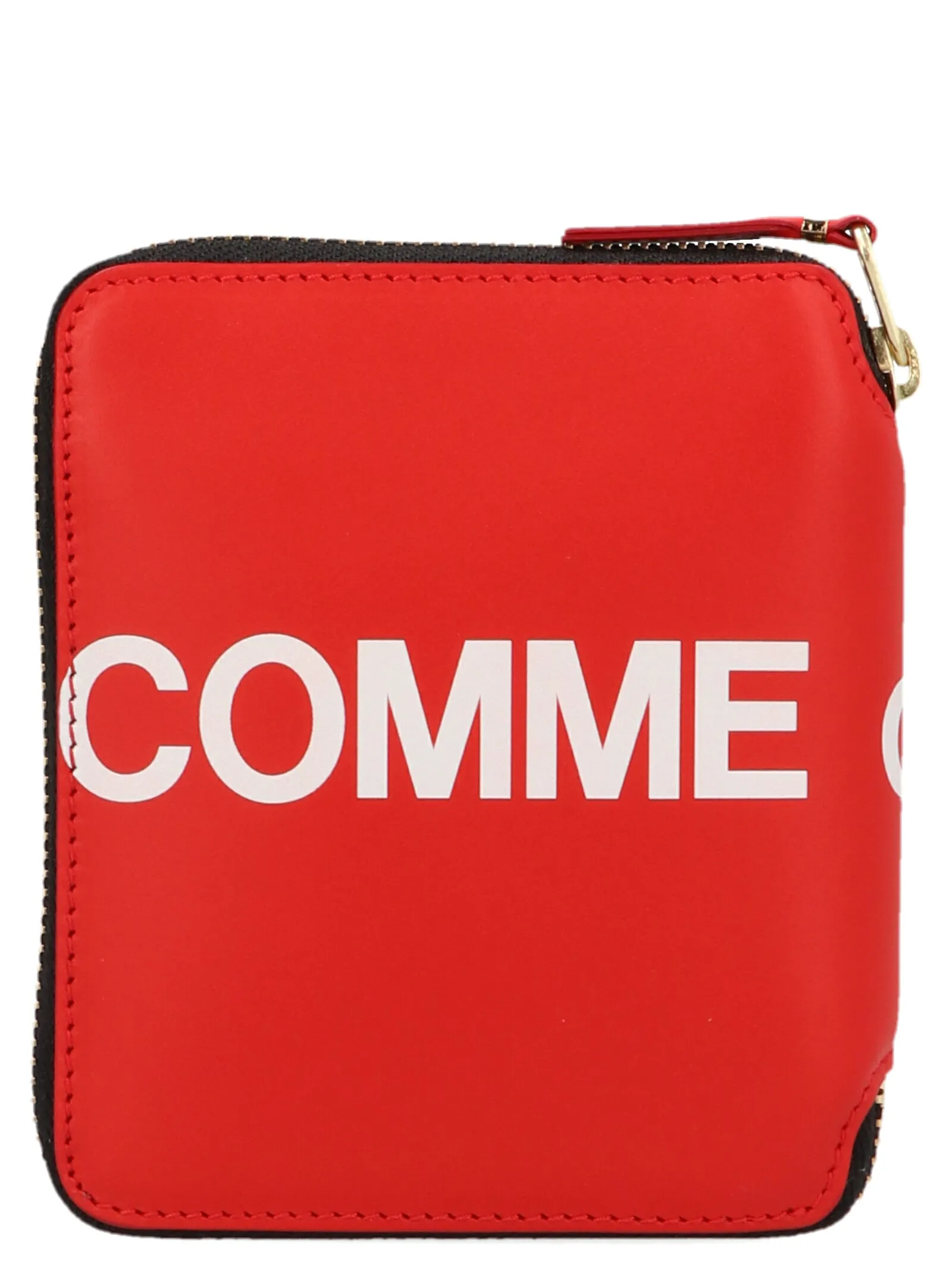 Comme des Garons Wallet Logo Print Zipped Wallet