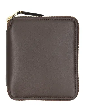 Comme des Garons Wallet Logo Print Zipped Wallet