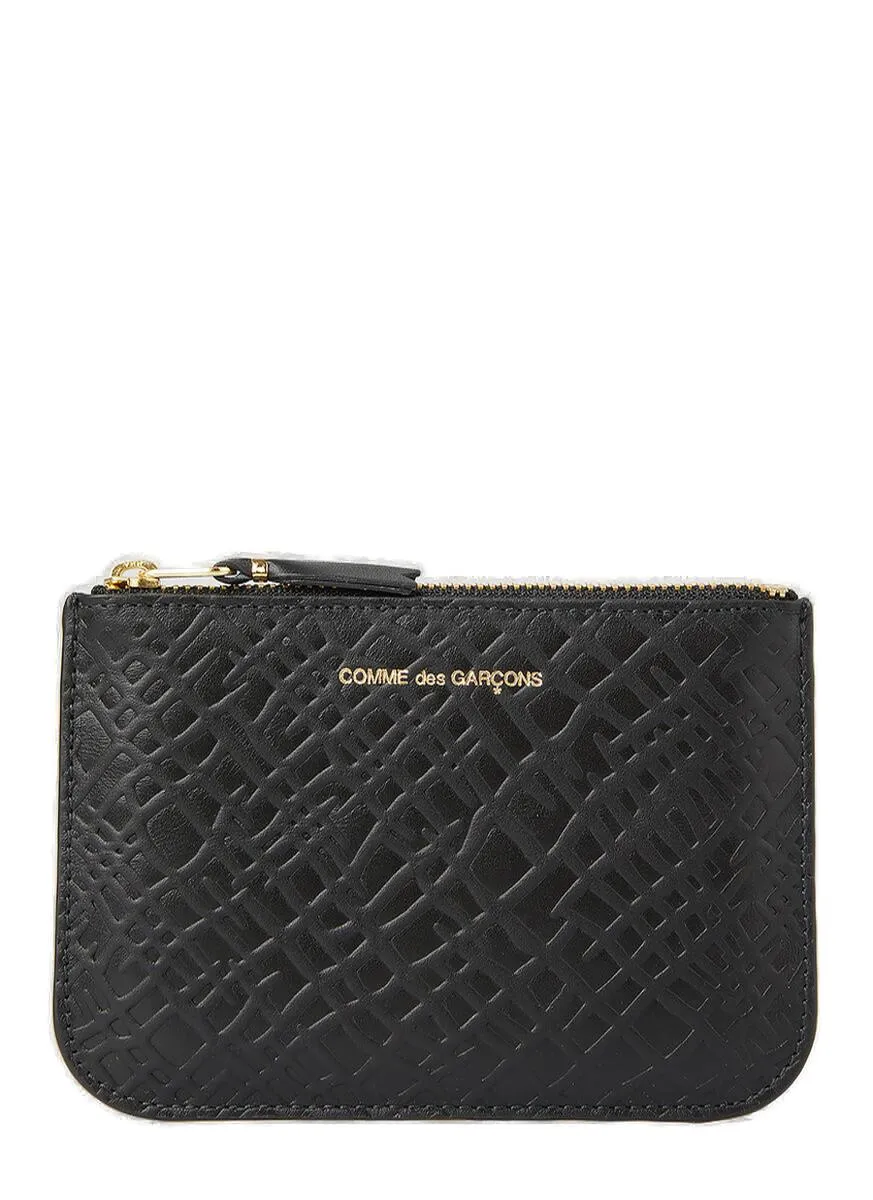 Comme Des Garons Wallet Pattern Embossed Wallet