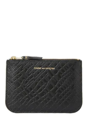 Comme Des Garons Wallet Pattern Embossed Wallet