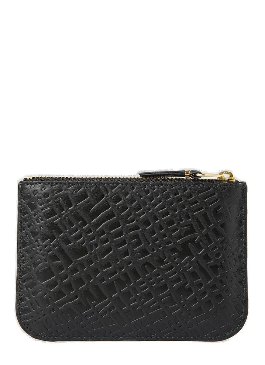 Comme Des Garons Wallet Pattern Embossed Wallet