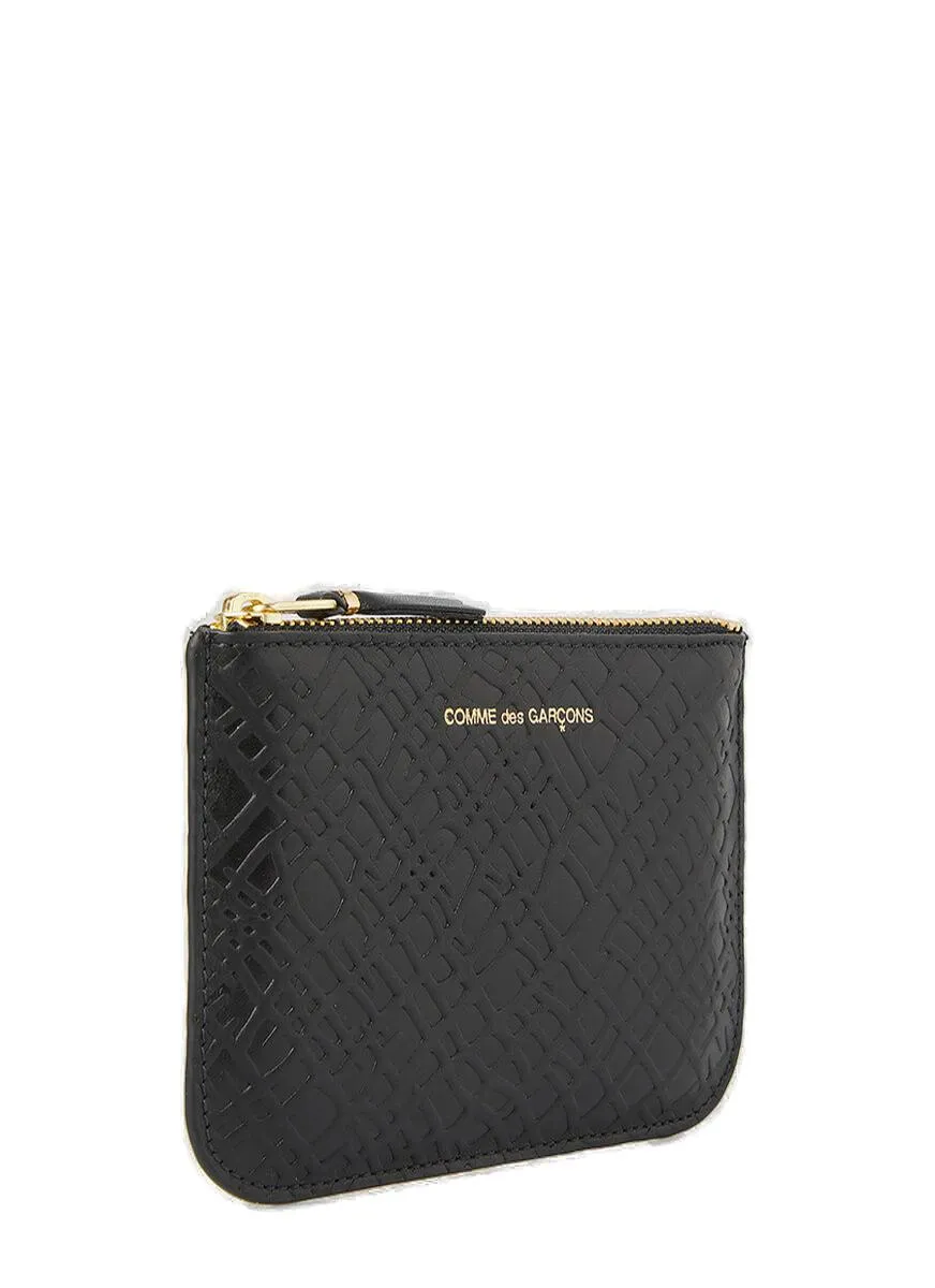 Comme Des Garons Wallet Pattern Embossed Wallet