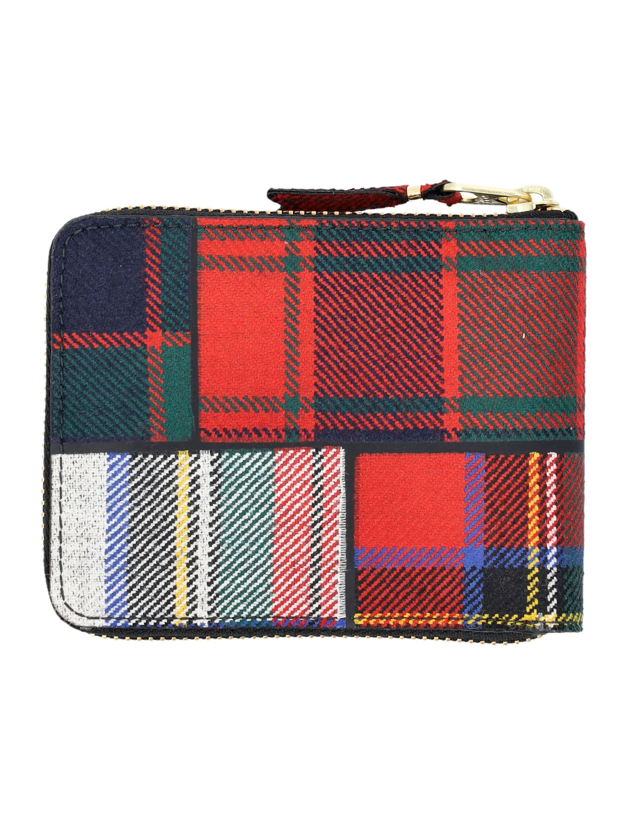 Comme des Garons Wallet Tartan Bifold Wallet