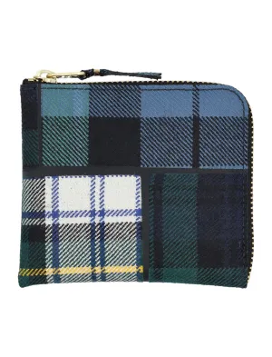 Comme Des Garons Wallet Tartan Zipped Wallet