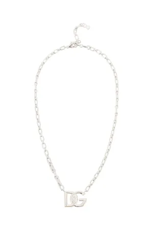 Dolce & Gabbana Logo Plaque Necklace