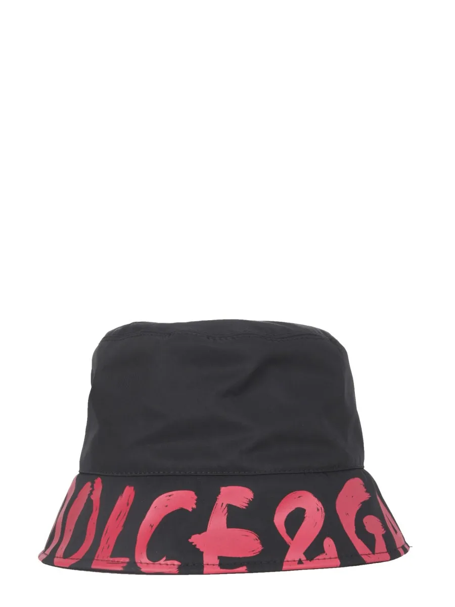 Dolce & Gabbana Logo Printed Bucket Hat