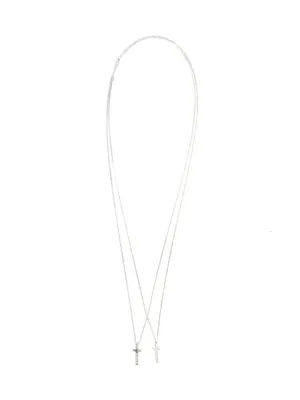 Dsquared2 Double Cross Pendant Necklace