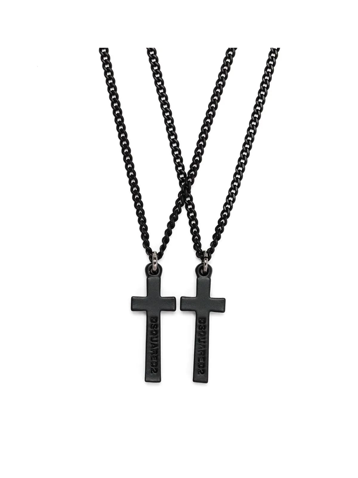 Dsquared2 Double Cross Pendant Necklace