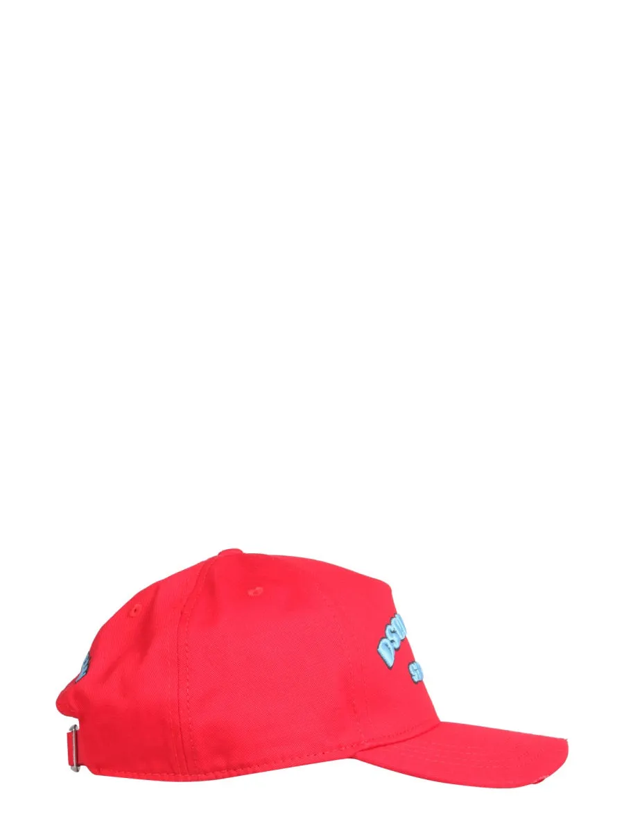 Dsquared2 Logo Embroidered Baseball Hat