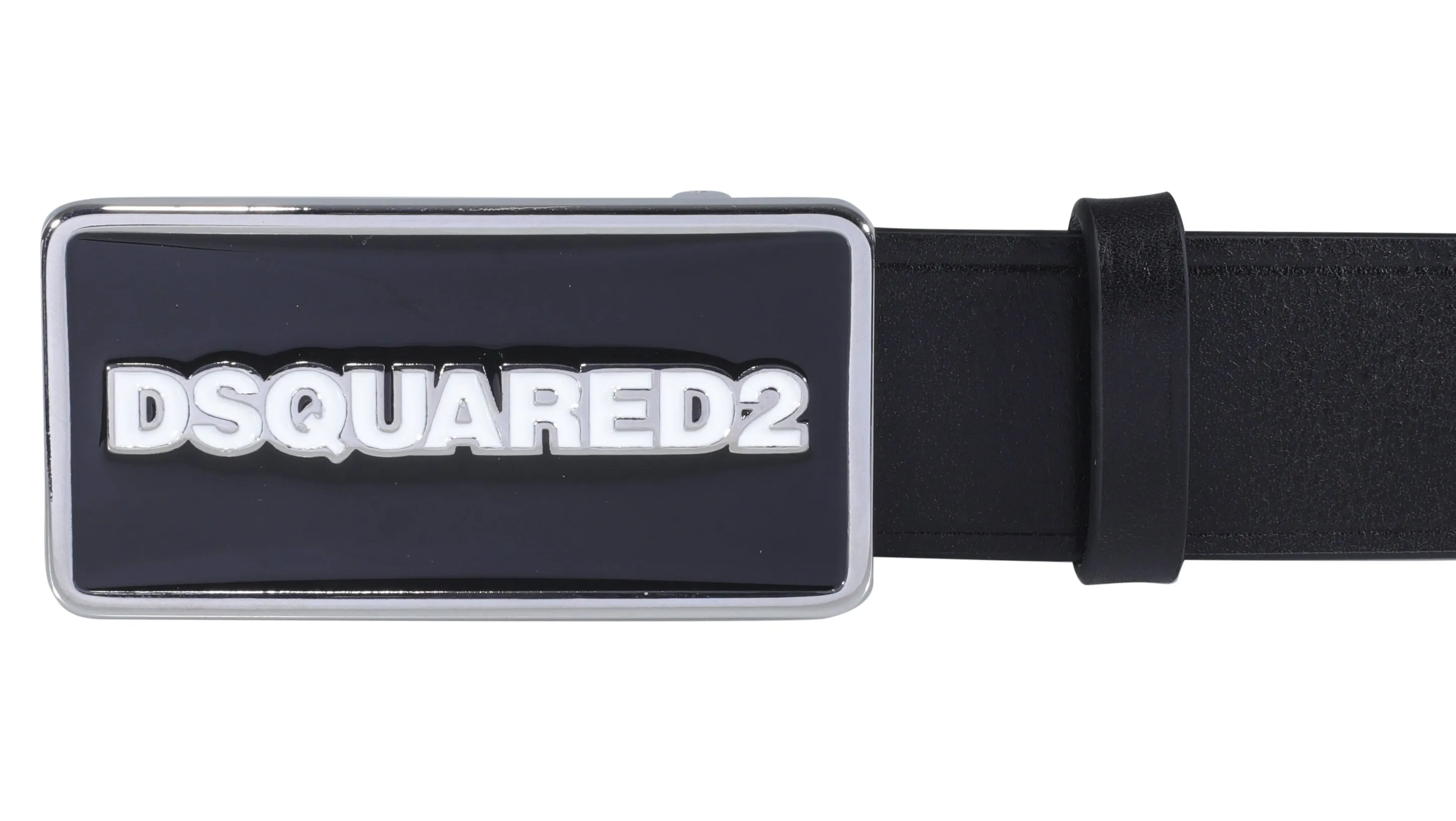 Dsquared2 Logo Plaque Buckle Belt