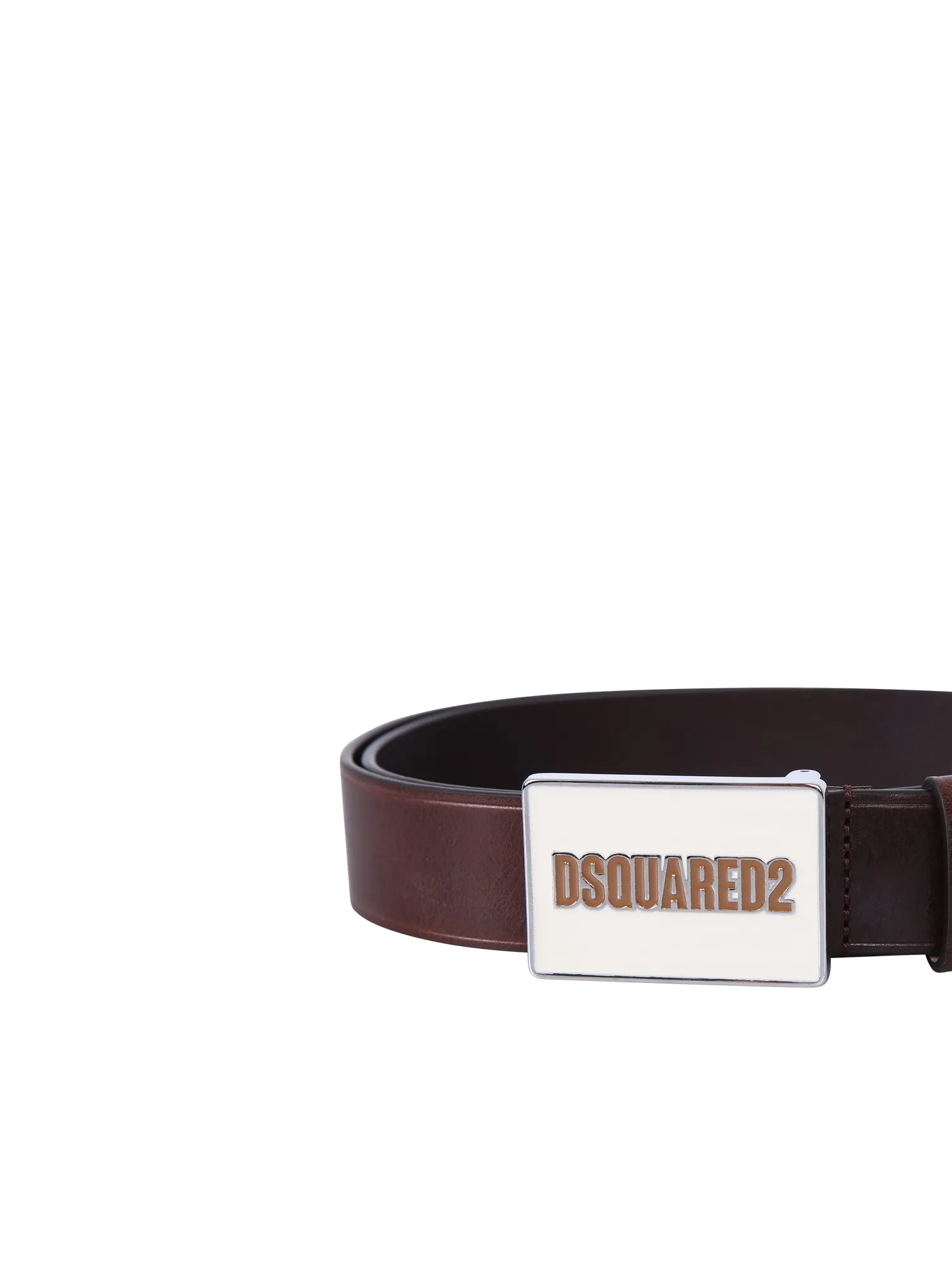 Dsquared2 Logo Plaque Buckled Belt