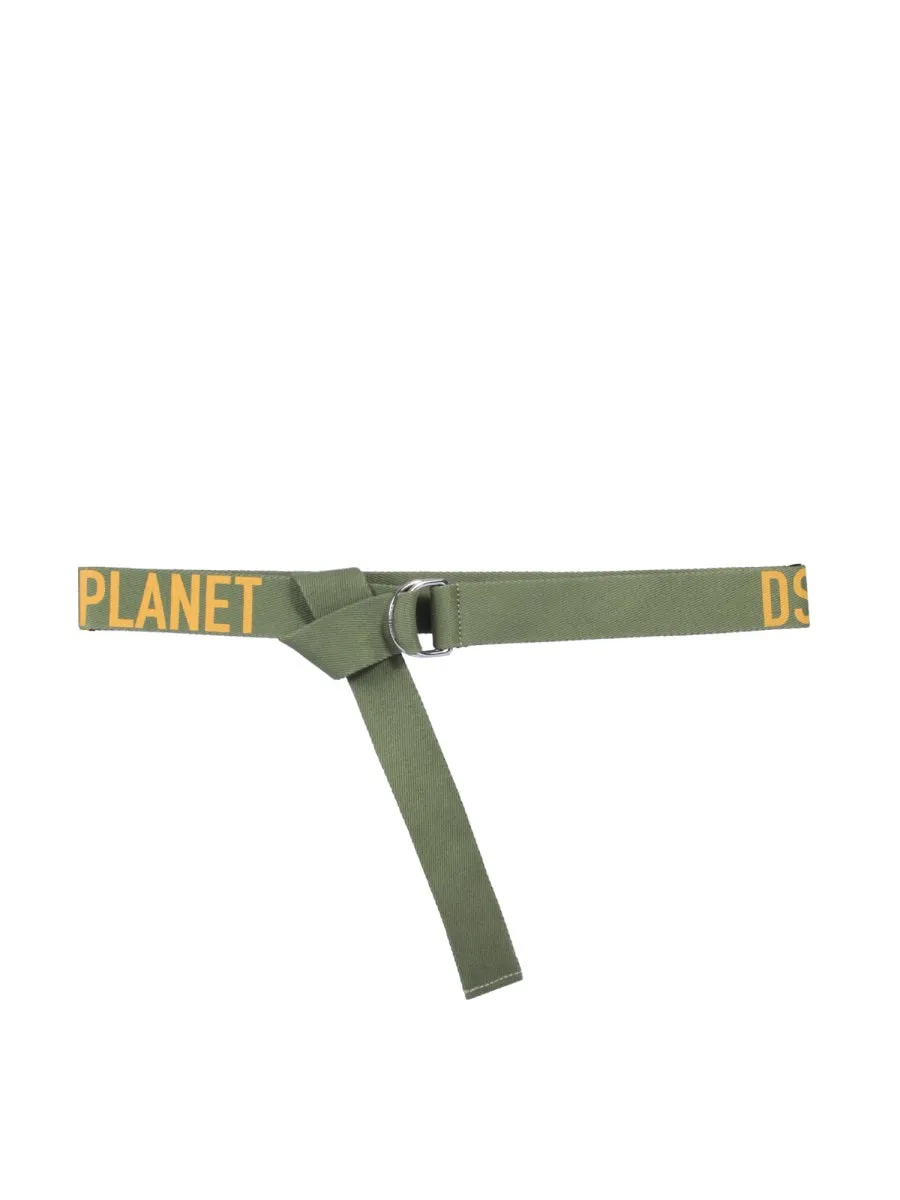 Dsquared2 Logo Print Taped Belt