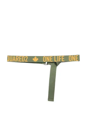 Dsquared2 Logo Print Taped Belt