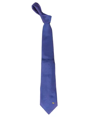 Etro Logo Embroidered Tie