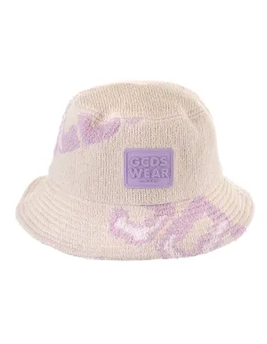 GCDS Logo Patch Knitted Bucket Hat